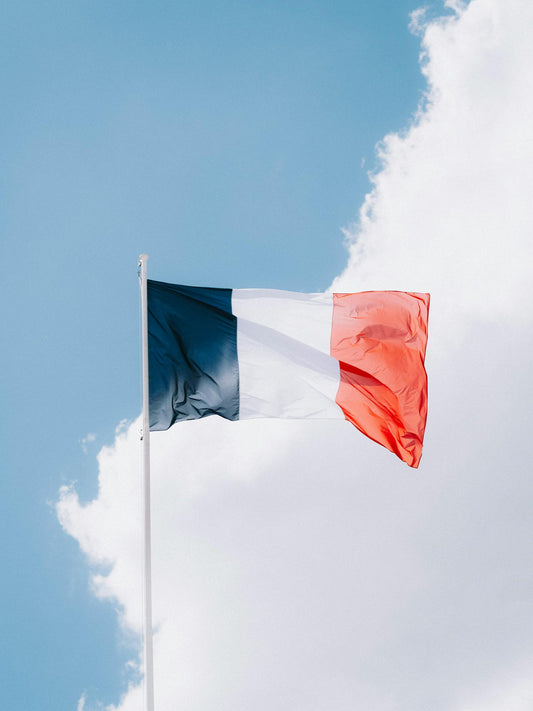 French flag in the sky